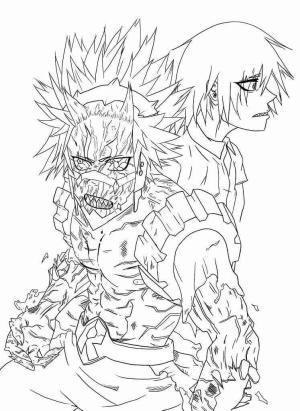 Kahraman Akademim (My Hero Academia) boyama sayfası,  coloring page, Eijiro Kirishima Gücü, 