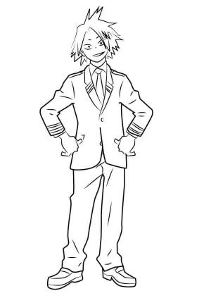 Kahraman Akademim (My Hero Academia) boyama sayfası,  coloring page, Denki Kaminari, 