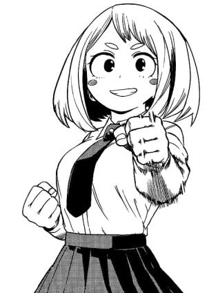 Kahraman Akademim (My Hero Academia) boyama sayfası,  coloring page, Muhteşem Ochako Uraraka’yı Çizin, 