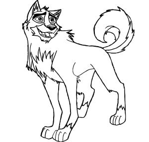 Kahraman Köpek Balto boyama sayfası,  coloring page, Kahraman Köpek Balto Anahat, 