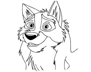 Kahraman Köpek Balto boyama sayfası,  coloring page, Balto Kafa Resim, 