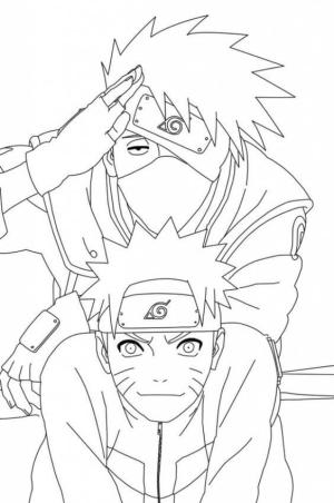 Kakashi Hatake boyama sayfası,  coloring page, Kakashi ve Naruto, 