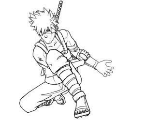 Kakashi Hatake boyama sayfası,  coloring page, Jounin Kakashi, 