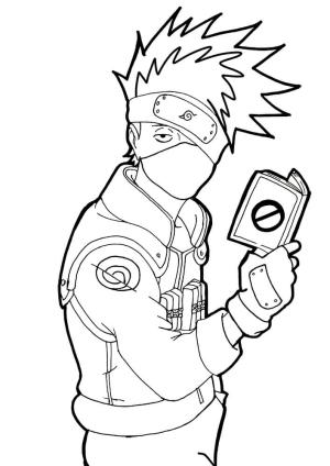 Kakashi Hatake boyama sayfası,  coloring page, Kakashi Yazdırılabilir, 