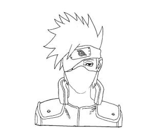 Kakashi Hatake boyama sayfası,  coloring page, Iyi Kakashi, 