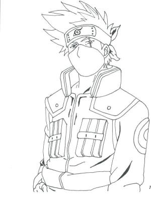 Kakashi Hatake boyama sayfası,  coloring page, Büyük Kakashi, 