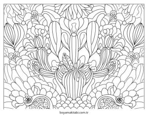 Kaktüs boyama sayfası – yaratıcılık, eğlenceli etkinlik