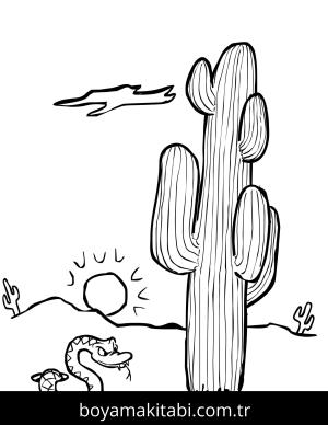 Kaktüs Boyama