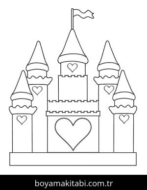 Kale boyama sayfası – kolay boyama, eğitici aktivite