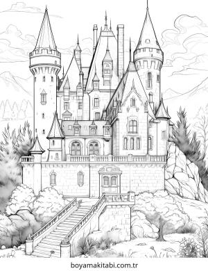 Kale boyama sayfası – eğitici aktivite, yaratıcılık