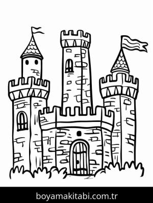 Kale boyama sayfası – kolay boyama, eğitici aktivite