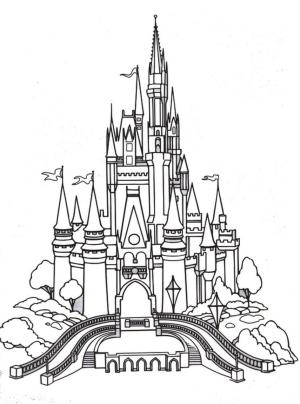 Kale boyama sayfası, Castle coloring page, Serin Kale, 