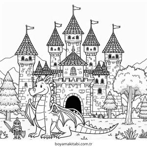 Kale boyama sayfası – kolay boyama, eğitici aktivite