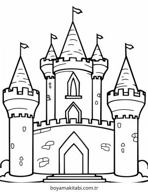 Kale boyama sayfası – el becerilerini geliştirir, boyama çalışması