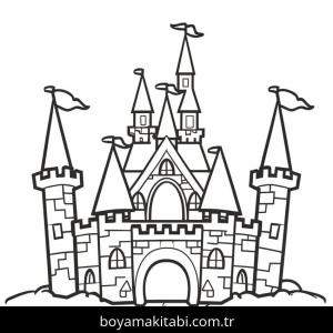 Kale boyama sayfası – keyifli zaman, renkli çizimler