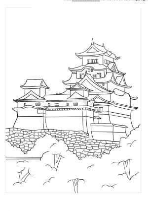 Kale boyama sayfası, Castle coloring page, Kral Arthur Kalesi, 