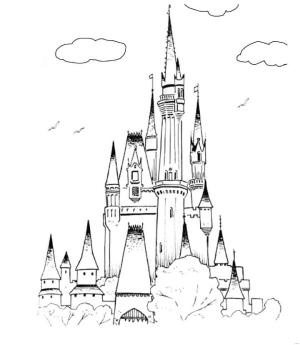 Kale boyama sayfası, Castle coloring page, Buz Kalesi, 