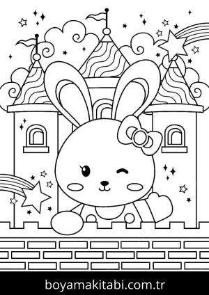 Kale boyama sayfası – okul öncesi, evde etkinlik