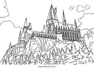 Kale boyama sayfası – renkli çizimler, okul öncesi