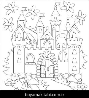 Kale boyama sayfası – keyifli zaman, renkli çizimler