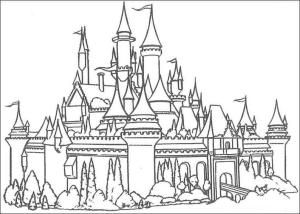 Kale boyama sayfası, Castle coloring page, Büyük Kale, 