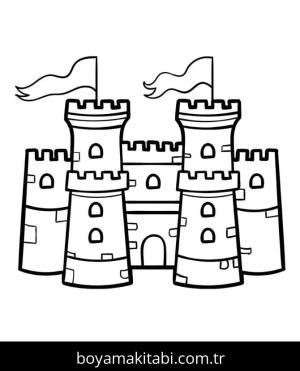 Kale boyama sayfası – boyama çalışması, yaratıcılığı geliştirir