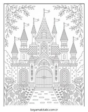 Kale boyama sayfası – evde etkinlik, ücretsiz yazdır