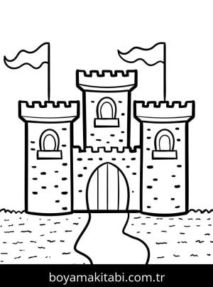 Kale boyama sayfası – evde etkinlik, ücretsiz yazdır