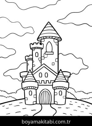 Kale boyama sayfası – ücretsiz yazdır, boyama etkinliği