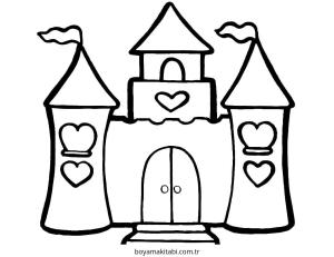 Kale boyama sayfası – boyama çalışması, yaratıcılığı geliştirir