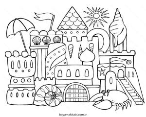 Kale boyama sayfası – ücretsiz yazdır, boyama etkinliği