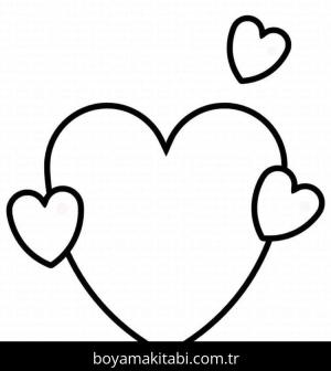 Kalp boyama sayfası – eğlenceli etkinlik, el becerilerini geliştirir