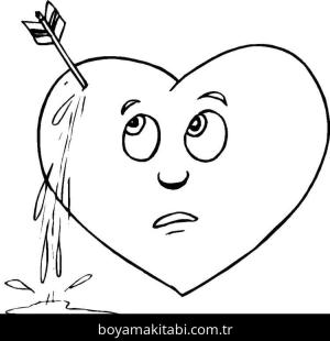 Kalp boyama sayfası – yaratıcılık, eğlenceli etkinlik