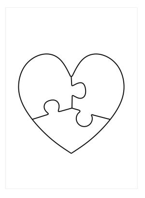 Kalp boyama sayfası, Heart coloring page, Mükemmel Kalp, 