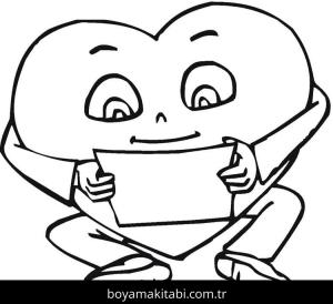 Kalp boyama sayfası – keyifli zaman, renkli çizimler