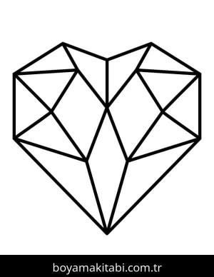 Kalp boyama sayfası – eğitici aktivite, yaratıcılık