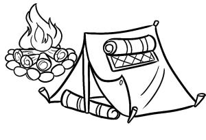 Kamp boyama sayfası,  coloring page, , Camping