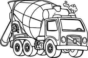 Kamyon boyama sayfası,  coloring page, Excelentuction Truck, 