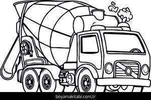 Kamyon boyama sayfası – yaratıcılık, eğlenceli etkinlik