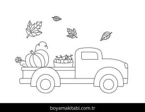 Kamyon boyama sayfası – ücretsiz yazdır, boyama etkinliği