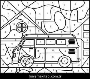 Kamyon boyama sayfası – keyifli zaman, renkli çizimler