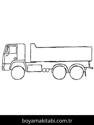 Kamyon boyama sayfası – ücretsiz yazdır, boyama etkinliği
