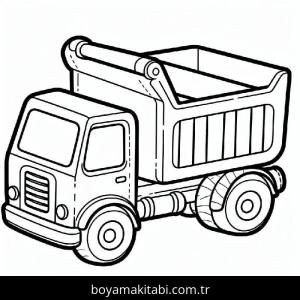 Kamyon boyama sayfası – ücretsiz yazdır, boyama etkinliği