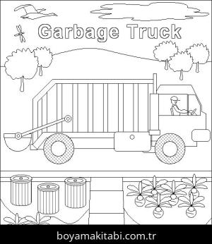 Kamyon boyama sayfası – ücretsiz yazdır, boyama etkinliği