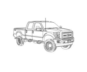 Kamyonet boyama sayfası,  coloring page, 2014 Ford F250 çizimleri, 