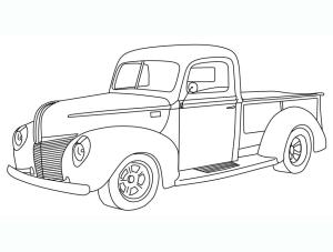 Kamyonet boyama sayfası,  coloring page, 1940 Ford Kamyonet çizimleri, 