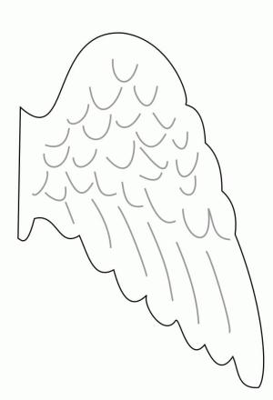 Kanatlar boyama sayfası,  coloring page, Bir Melek Kanatları, 