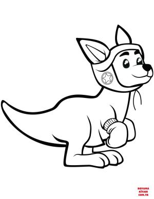 Kanguru boyama sayfası, kangaroos coloring page, , kangaroos cartoon kangaroo with boxing gloves 