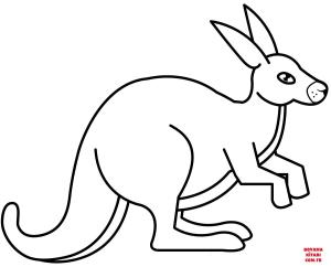 Kanguru boyama sayfası, kangaroos coloring page, , kangaroos cute kangaroo 