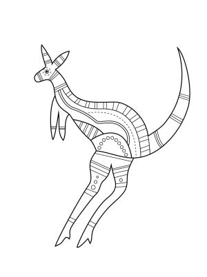 Kanguru boyama sayfası, kangaroos coloring page, , kangaroos aboriginal kangaroo 